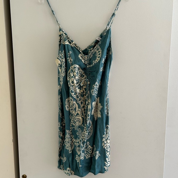 Zara Satin Floral Paisley Print Slip Mini Dress - Picture 4 of 8